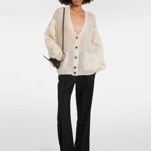 NWOT ！Loewe Anagram mohair-blend cardigan